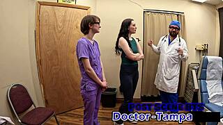 Overwhelmed By First Gyno Exam Luci Starrs Pussy Spread Wide Under Dr Tampa