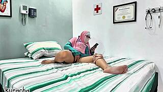 Doctor sneaks horny call fingering wet pussy for secret boyfriend