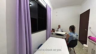 orthopedic doc rips leggings fucks patient doggystyle cums on face