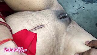 Desi bhabi shaves pussy as jiju watches dirty hindi talk