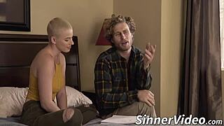 Naughty teen slut begs for total domination and rough handling