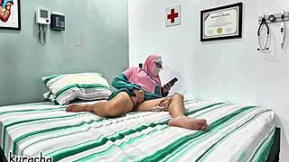 Doctor sneaks horny call fingering wet pussy for secret boyfriend