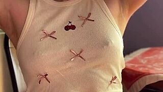 Natural redhead student shows hairy armpits feet socks big ass natural tits