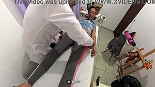 orthopedic doc rips leggings fucks patient doggystyle cums on face