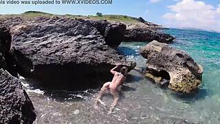 i love sasha bikeyeva's perfect nude body dancing on mallorca beach so sexy