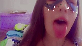 Cum in My Naughty Student Mouth! Begging for Loads in 18+ Snaps Compilation!!