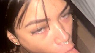 Choking on this teen model's monster cock till facial cumshot explosion... best ever!