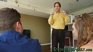 pretty teen's face blasted with hot jizz from horny cougar milf!!??