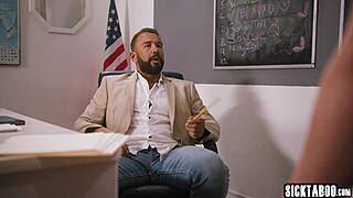 Teacher and hot petite Latina babes deepthroat then get hardcore fucked in 3some