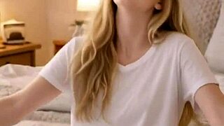 that college blonde slut calls her friend over and ends up with his hot load deep inside by accident