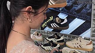 hot bride sneaks bathroom creampie quickie with stranger at mall pov doggystyle