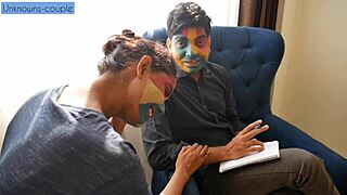 sexy shraddha strips licks and rides horny teacher's huge cock in tuition