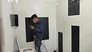 indian college boy caught stroking now fucking mature step sister's hairy pussy doggystyle in bedroom