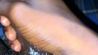 Oiled bbc throbs close-up as i beat it to massive cumshot explosion