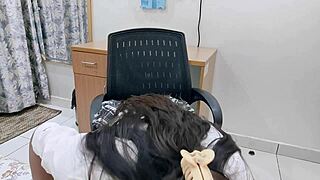 desi 18yo college girl bends over for teacher's rough doggystyle to pass hindi exam pounding her wet slit