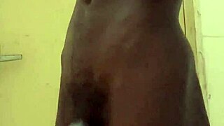 muscular bodybuilder pounds bbc in public bathroom outdoors 🍆💦
