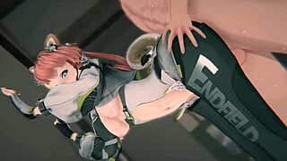 pregnant akekuri takes wall doggy bondage pounding in arknights endfield hentai 4k 😈🔒💦