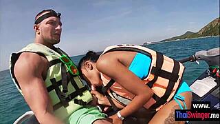 asian teen gf blows me perfectly while driving on water
