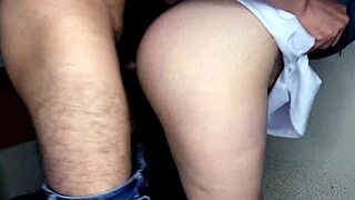damn, pounding this college girl's ass anal style with her skirt on and no panties 🔥🍑