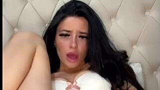 😩 horny british brunette squirts hard solo with toys pov