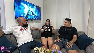 Fans I please you all with this hot threesome dirty talk doggystyle and missionary in spanish!