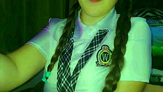 imagine this shy horny student masturbating first time on webcam?