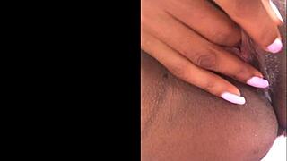 god i'm obsessed fingering my hairy ebony pussy in dorm ripping lingerie for rough solo masturbation