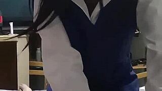 Hot Skinny Ebony Slut In Dress Sucks White Cock Balls Deep Interracial Girlfriend Style