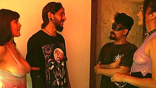 wild college party spirals out with outdoor cuckold rough riding and public flashing