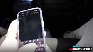 hey stepsibs penelope snaps and joshua lewis sneak kinky car fun past stepmom