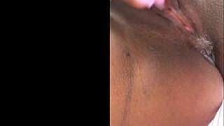 god i'm obsessed fingering my hairy ebony pussy in dorm ripping lingerie for rough solo masturbation
