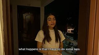 I sneak over and fuck my skinny tattooed neighbor's wife doggystyle filling her with hot cum!