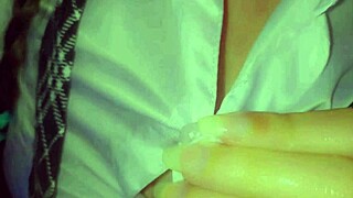 imagine this shy horny student masturbating first time on webcam?