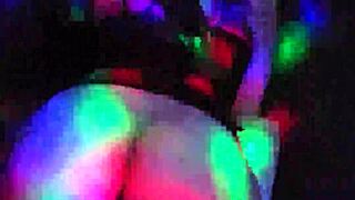 Petite Latina Unknown Big Ass Bent Over Doggystyle Creampie Public Disco Fuck