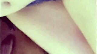 petite college roommate dances naked fingering shaved pussy in dorm closeup