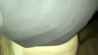 stepmom sneaks quiet fuck on floor to avoid noise with huge cock
