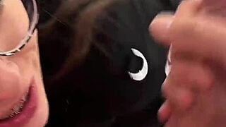 Hot 18 Brunette Teen Sloppy Deepthroat Blowjob POV Till Cumshot Facial