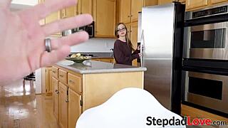 Innocent-Looking Stepdaughter Devours and Rides Massive Cock POV Style
