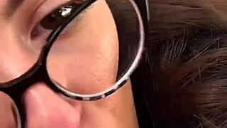 Hot 18 Brunette Teen Sloppy Deepthroat Blowjob POV Till Cumshot Facial