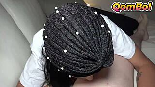 Freaky Turkish hijab stepsister Elnaz bent over for raw doggystyle pounding