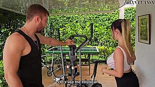 tatiana alvarez's huge tits bounce fucking trainer brian evans