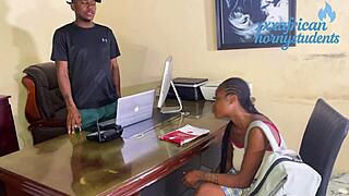 my privte lesson w teacher endd up hardcore pussy pounding moanning!!