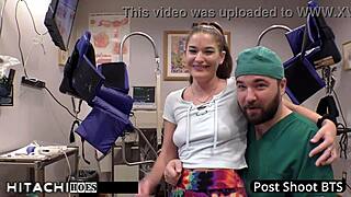 Freshman Kendra Heart's Natural Tits Shake From Hitachi Wand Orgasms In Doctor Tampa Exam