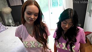 Hot sluts Cami Strella Chloe Foxxe save sorority with pussy