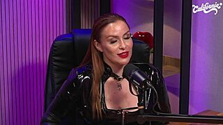 Busty blonde and redhead dominatrix queens flaunt big asses in studio 🍑🔥
