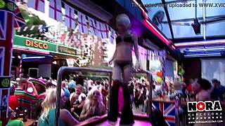Barcelona showgirl nora dances sensually with natural tits teasing lesbian desires
