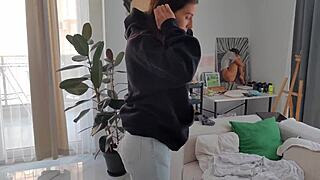 Stepfather tears stepdaughter's ass for college dropout stunt