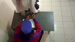 young schoolgirl sneaks real fuck with math tutor in classroom