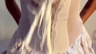 Tiktok girl teasing with her huge tits