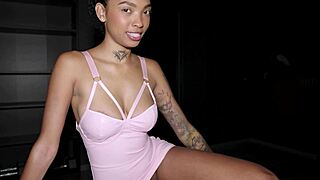 Big White Cock Barely Fits In Her Mouth